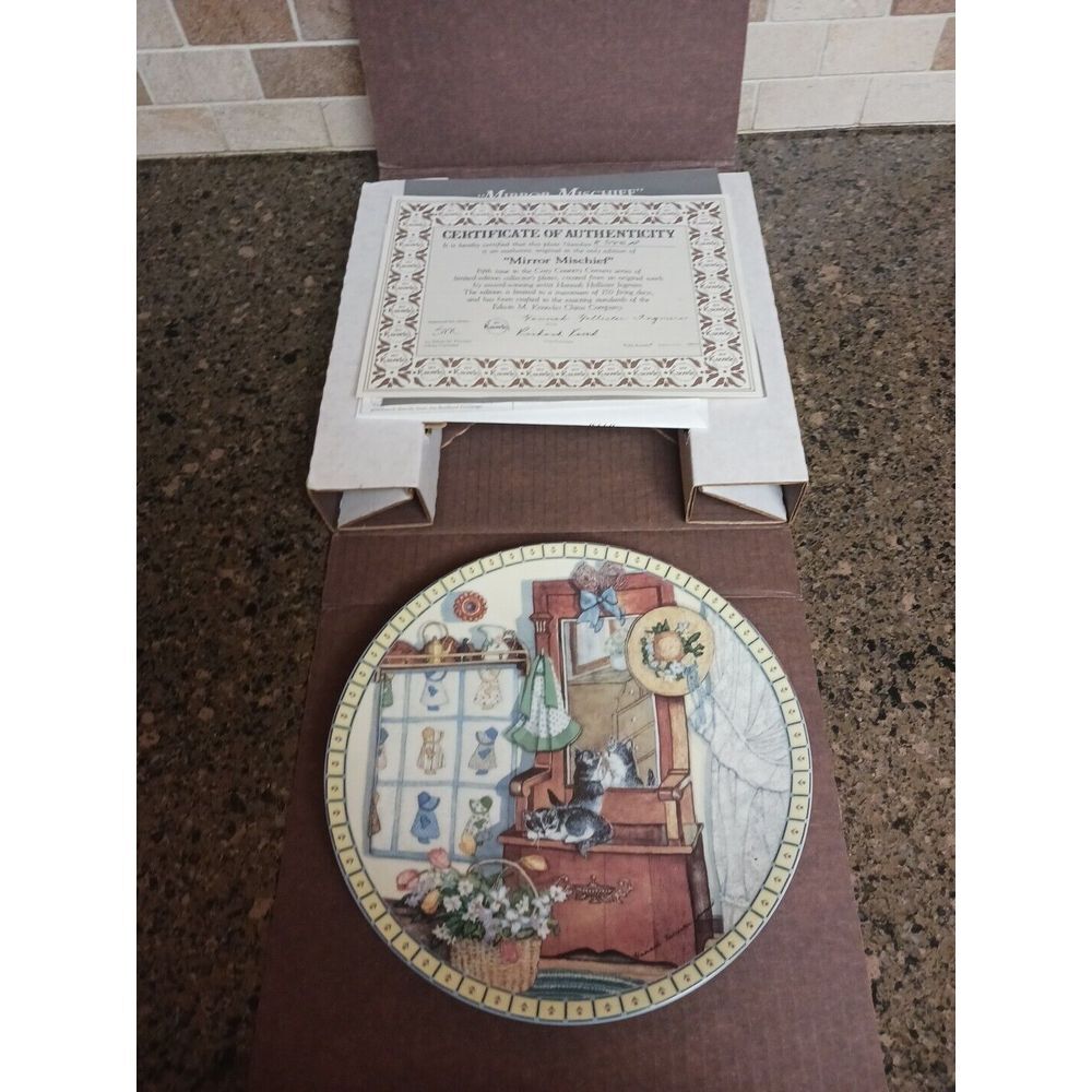 NEW. Knowles Collector's Cat Plates 1991, PLATE FIVE (8" inches)‎ #8646A